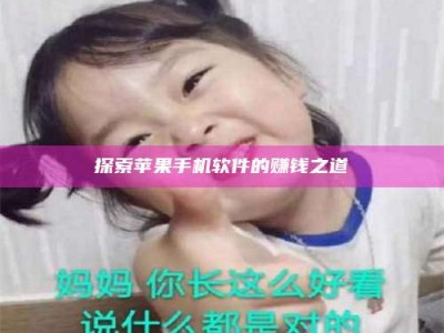 三沙探索苹果手机软件的赚钱之道