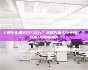 三沙苹果手机也能月入过万？米赚火爆iOS平台，难怪用户纷纷抢购！ 第1张